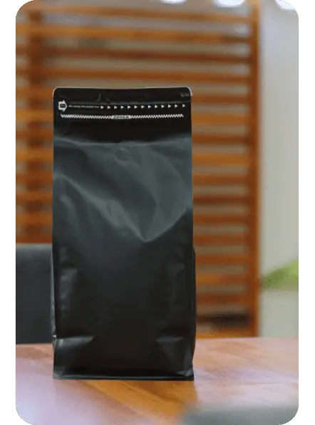 black stand up pouch